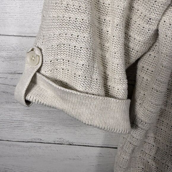 American Eagle Outfitters Vintage Y2K Cotton 3/4 Sleeve Sweater Womens Medium - Picture 2 of 5